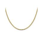 FJC Finejewelers 14 kt Yellow Gold Concave Anchor Chain 22 Inches x 2.4 mm