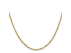 FJC Finejewelers 14 kt Yellow Gold Flat Figaro Chain 14 Inches x 2.25 mm
