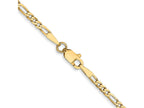 FJC Finejewelers 14 kt Yellow Gold Flat Figaro Chain Bracelet 5.5 Inches x 2.25 mm