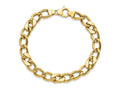 FJC Finejewelers 14 kt Yellow Gold Polished Fancy Link Men's Bracelet 8.5 Inches x 7.5 mm