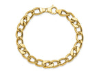 FJC Finejewelers 14 kt Yellow Gold Polished Fancy Link Men's Bracelet 8.5 Inches x 7.5 mm