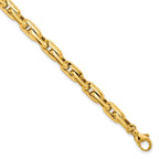 FJC Finejewelers 14 kt Yellow Gold Fancy Long Cable Link Mens 8.25in Bracelet 8.25 Inches x 6.5 mm