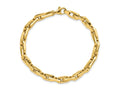 FJC Finejewelers 14 kt Yellow Gold Fancy Long Cable Link Mens 8.25in Bracelet 8.25 Inches x 6.5 mm