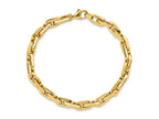FJC Finejewelers 14 kt Yellow Gold Fancy Long Cable Link Mens 8.25in Bracelet 8.25 Inches x 6.5 mm