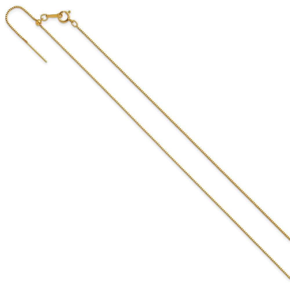 FJC Finejewelers Gold Filled .90mm Adjustable Add-A-Bead Box Chain 18.5 Inches x 0.9 mm