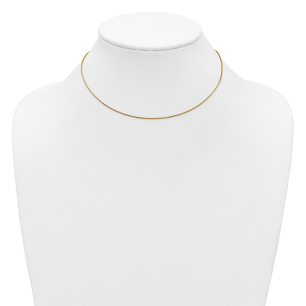 FJC Finejewelers Gold Filled .90mm Adjustable Add-A-Bead Box Chain 18.5 Inches x 0.9 mm