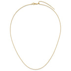 FJC Finejewelers 14 kt Yellow Gold Filled 1/20 Adjustable Add-A-Bead Box Chain 22 Inches x 0.9 mm