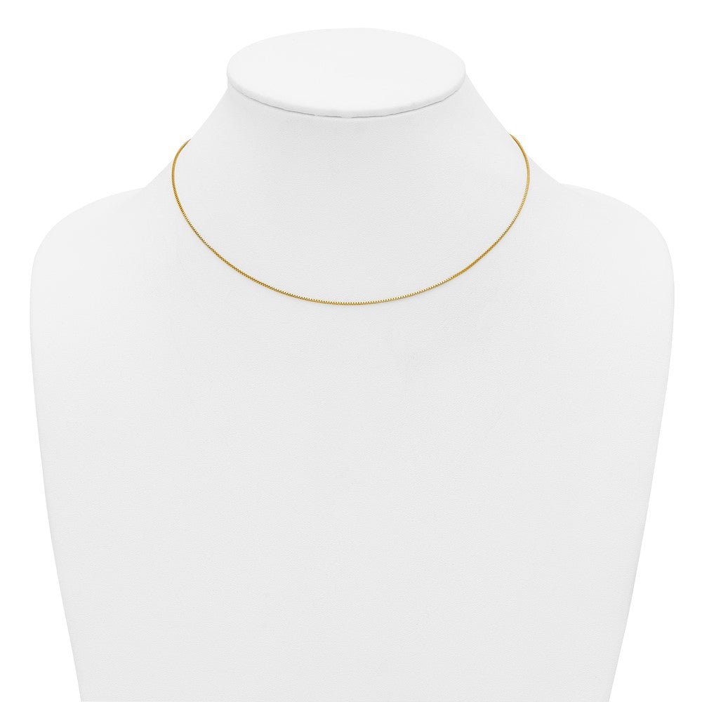 FJC Finejewelers 14 kt Yellow Gold Filled 1/20 Adjustable Add-A-Bead Box Chain 22 Inches x 0.9 mm