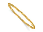 FJC Finejewelers Gold Filled Bead and Beaded Stretch Bracelet 6.5 Inches x 3 mm