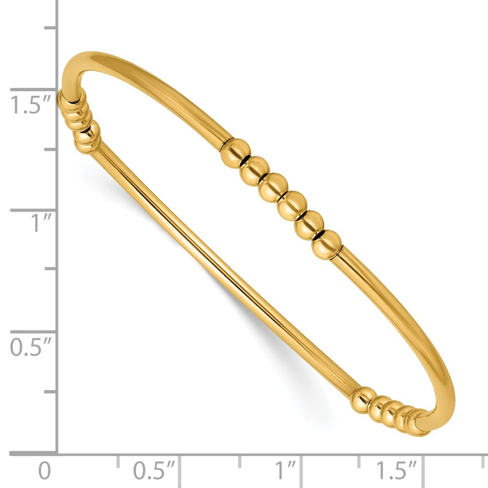 FJC Finejewelers Gold Filled Adjustable and Stretch and Wrap 1/20 Filled 3.0mm Beaded Tube Bracelet 6.7 in