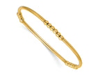 FJC Finejewelers Gold Filled Adjustable and Stretch and Wrap 1/20 Filled 3.0mm Beaded Tube Bracelet 6.7 in