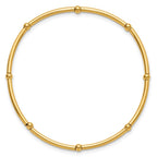 FJC Finejewelers Gold Filled Adjustable and Stretch and Wrap 3.0mm Beaded Tube 6.75in