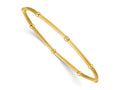 FJC Finejewelers Gold Filled Adjustable and Stretch and Wrap 3.0mm Beaded Tube 6.75in