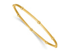 FJC Finejewelers Gold Filled Adjustable and Stretch and Wrap 3.0mm Beaded Tube 6.75in
