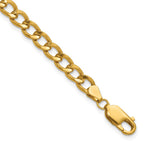FJC Finejewelers 14 kt Yellow Gold Filled 1/20  Flat Curb 6.5in with 1in ext. Bracelet 6.5 Inches x 5.40mm