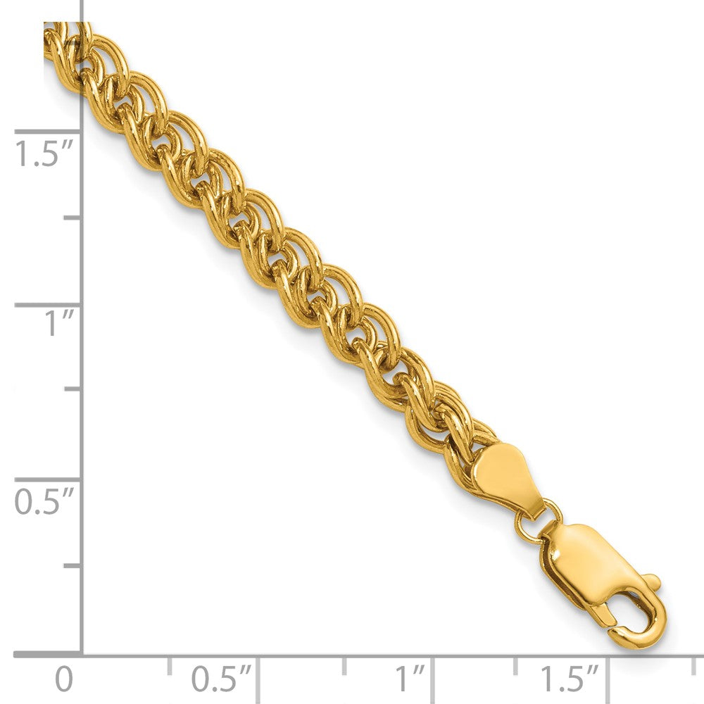 FJC Finejewelers 14 kt Yellow Gold Filled Fancy Wheat with 1in ext. Bracelet 6.5 Inches x 4.25mm