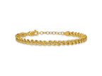FJC Finejewelers 14 kt Yellow Gold Filled Fancy Wheat with 1in ext. Bracelet 6.5 Inches x 4.25mm