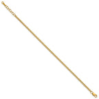 FJC Finejewelers 14 kt Yellow Gold Filled 1/20 Filled Curb with 1in ext. Bracelet 6.5 Inches x 2.3mm