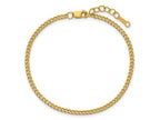 FJC Finejewelers 14 kt Yellow Gold Filled 1/20 Filled Curb with 1in ext. Bracelet 6.5 Inches x 2.3mm