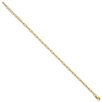 FJC Finejewelers 14 kt Yellow Gold Filled 1/20 Filled 2.50mm Flat Paperclip Link with 1in ext. Bracelet 6.5 Inches