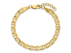 FJC Finejewelers 14 kt Yellow Gold Filled 5.4mm Mariner Link 6.5in with 1in ext. Bracelet