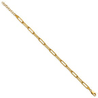 FJC Finejewelers 14 kt Yellow Gold Filled 1/20 Filled 4.1mm Paperclip Link 6.5in with 1in ext. Bracelet