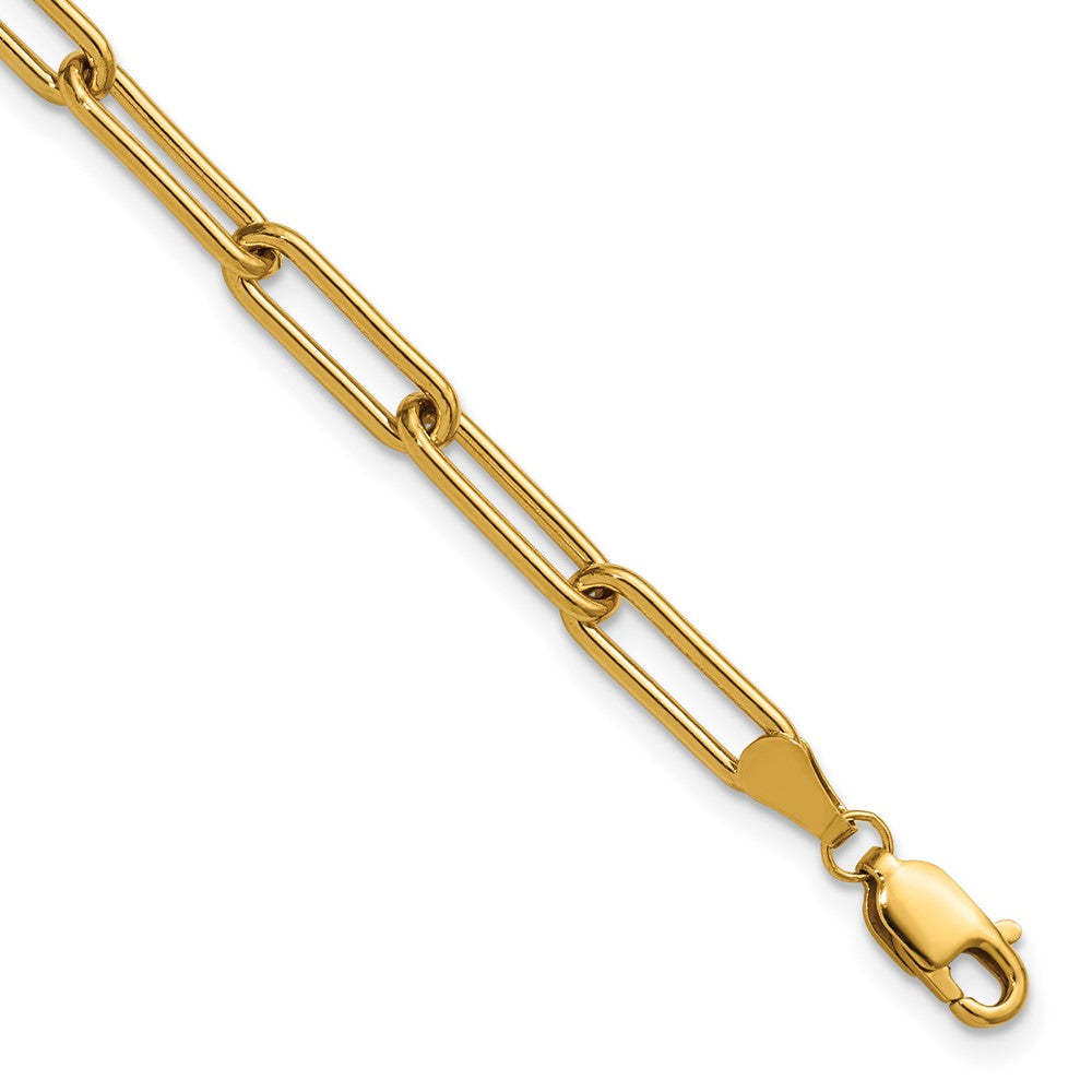 FJC Finejewelers 14 kt Yellow Gold Filled 1/20 Filled 4.1mm Paperclip Link 6.5in with 1in ext. Bracelet