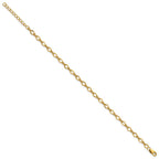 FJC Finejewelers 14 kt Yellow Gold Filled 1/20 Filled Fancy Figaro 3.5mm x 6.5in with 1in ext. Bracelet