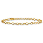 FJC Finejewelers 14 kt Yellow Gold Filled 1/20 Filled Fancy Figaro 3.5mm x 6.5in with 1in ext. Bracelet