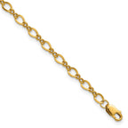 FJC Finejewelers 14 kt Yellow Gold Filled 1/20 Filled Fancy Figaro 3.5mm x 6.5in with 1in ext. Bracelet