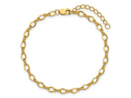 FJC Finejewelers 14 kt Yellow Gold Filled 1/20 Filled Fancy Figaro 3.5mm x 6.5in with 1in ext. Bracelet