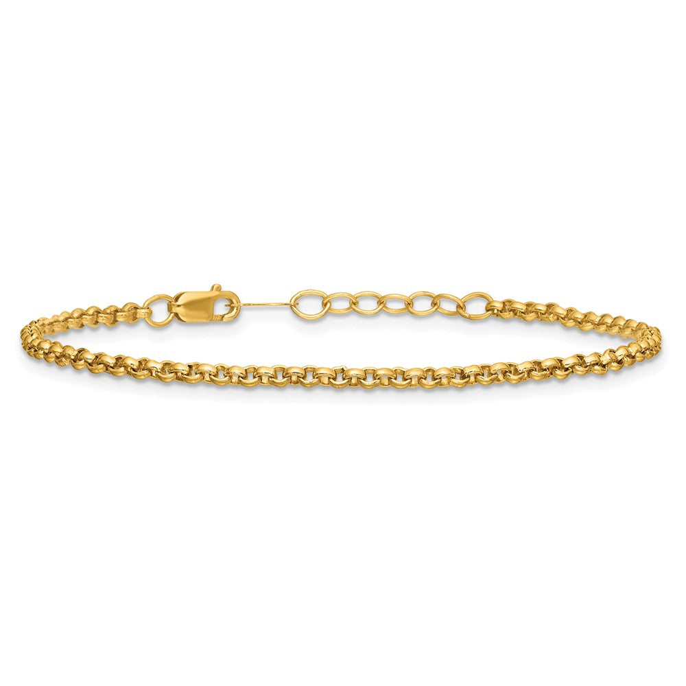 FJC Finejewelers 14 kt Yellow Gold Filled 1/20 Filled Bracelet 6.5 Inches x 2.5mm with 1 in extension