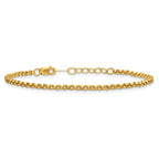 FJC Finejewelers 14 kt Yellow Gold Filled 1/20 Filled Bracelet 6.5 Inches x 2.5mm with 1 in extension