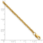 FJC Finejewelers 14 kt Yellow Gold Filled 1/20 Filled Bracelet 6.5 Inches x 2.5mm with 1 in extension