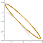 FJC Finejewelers 14 kt Yellow Gold Filled 1/20 Filled Sparkle 1.30mm Wire Stacking Bangle 1.3 mm