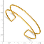 FJC Finejewelers 14 kt Yellow Gold 1/20 Filled Double Bangle