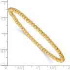 FJC Finejewelers 14 kt Yellow Gold Filled Adjustable and Stretch and Wrap Stardust Bracelet 3mm x 7 inch