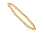 FJC Finejewelers 14 kt Yellow Gold Filled Adjustable and Stretch and Wrap Stardust Bracelet 3mm x 7 inch