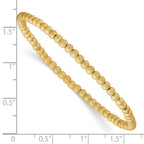 FJC Finejewelers 14 kt Yellow Gold Filled Adjustable Stretch Wrap 1/20 Filled Stardust 3.0mm x 6.5in Bracelet
