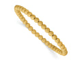 FJC Finejewelers 14 kt Yellow Gold 1/20 Filled Adjustable Stretch Wrap Stardust 4mm x 6.5in Bracelet