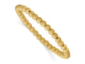 FJC Finejewelers 14 kt Yellow Gold Filled Adjustable Stretch Wrap 1/20 Filled Stardust 5mm 7in Bracelet