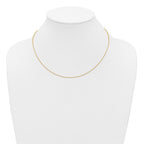 FJC Finejewelers 14 kt Yellow Gold Filled Ball 1/20 Filled Adjustable Beaded Chain 22 Inches x 1 mm