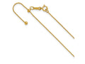 FJC Finejewelers 14 kt Yellow Gold Filled Ball 1/20 Filled Adjustable Beaded Chain 22 Inches x 1 mm