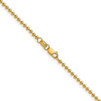 FJC Finejewelers 14 kt Yellow Gold Filled 1/20 Filled Ball with Lobster Clasp 16in Chain 16 Inches x 2 mm