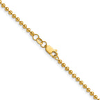 FJC Finejewelers 14 kt Yellow Gold 1/20 Filled Ball with Lobster Clasp 16in Chain 16 Inches x 2.5 mm