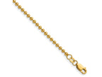 FJC Finejewelers 14 kt Yellow Gold 1/20 Filled Ball with Lobster Clasp Chain 18 Inches x 2.5 mm