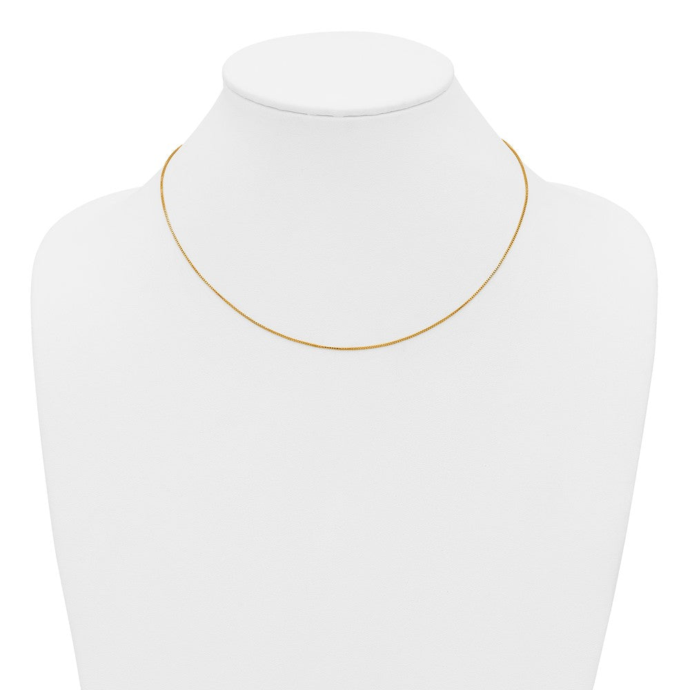FJC Finejewelers 14 kt Yellow Gold Filled 1/20 Filled Adjustable Box Chain 22 Inches x 0.8 mm