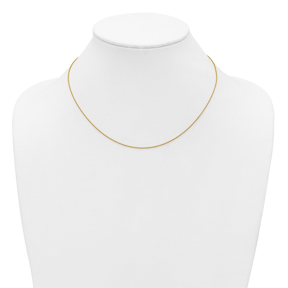 FJC Finejewelers 14 kt Yellow Gold Filled 1/20 Filled Adjustable Cable Chain 22 Inches x 1.2 mm