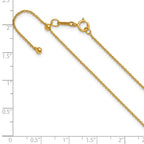 FJC Finejewelers 14 kt Yellow Gold Filled 1/20 Filled Adjustable Cable Chain 22 Inches x 1.2 mm