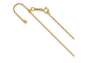 FJC Finejewelers 14 kt Yellow Gold Filled 1/20 Filled Adjustable Cable Chain 22 Inches x 1.2 mm